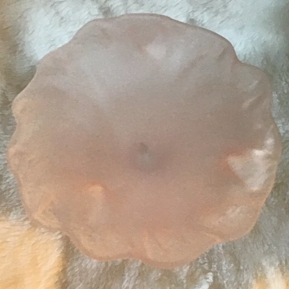 Art Nouveau Frosted Pink Art Glass Trumpet Vase - Picture 10 of 12